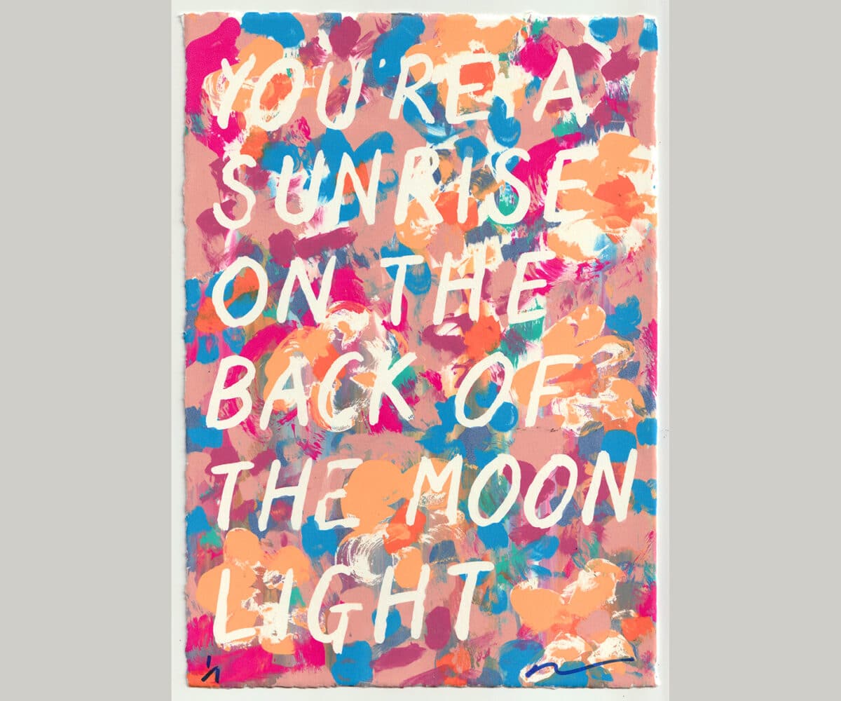 You're A Sunrise Unique Monoprint